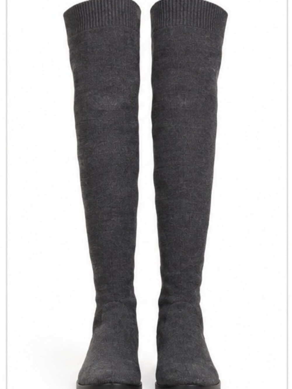 Gray Over-the-Knee Boots Like New